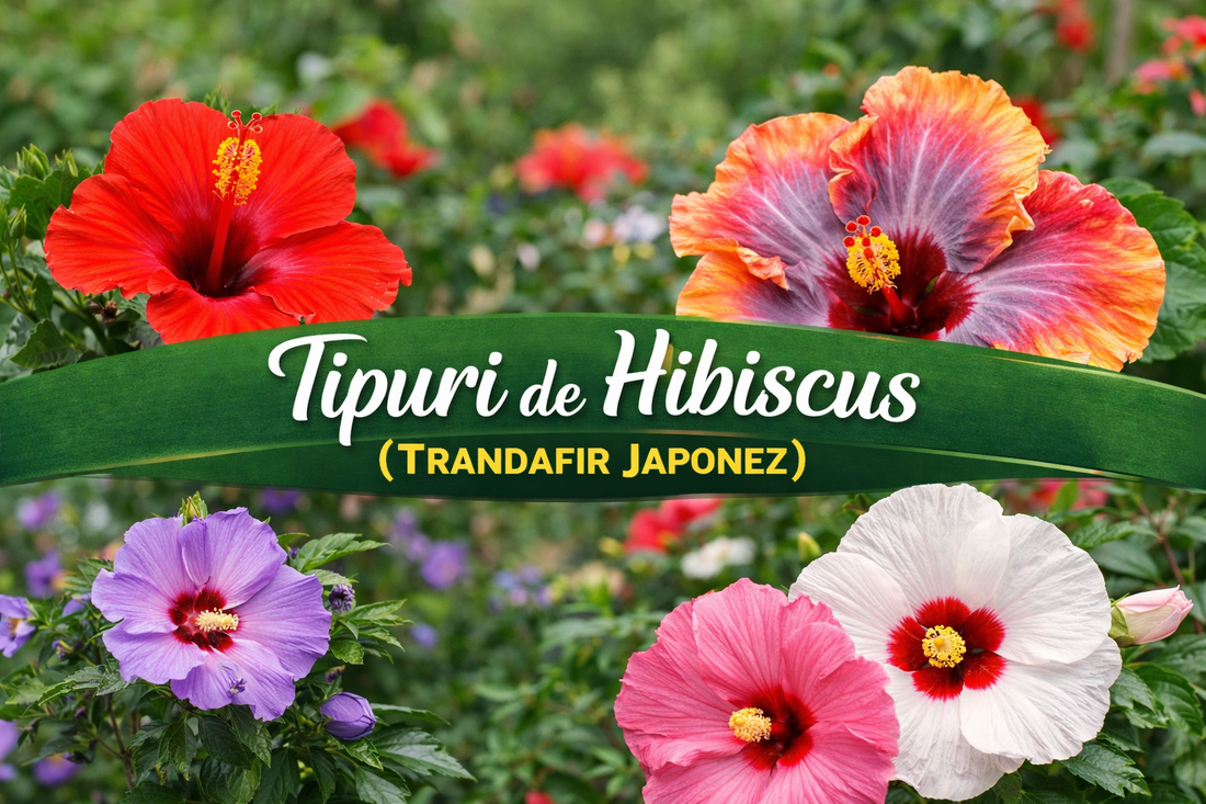 tipuri de hibiscus trandafir japonez diferite soiuri