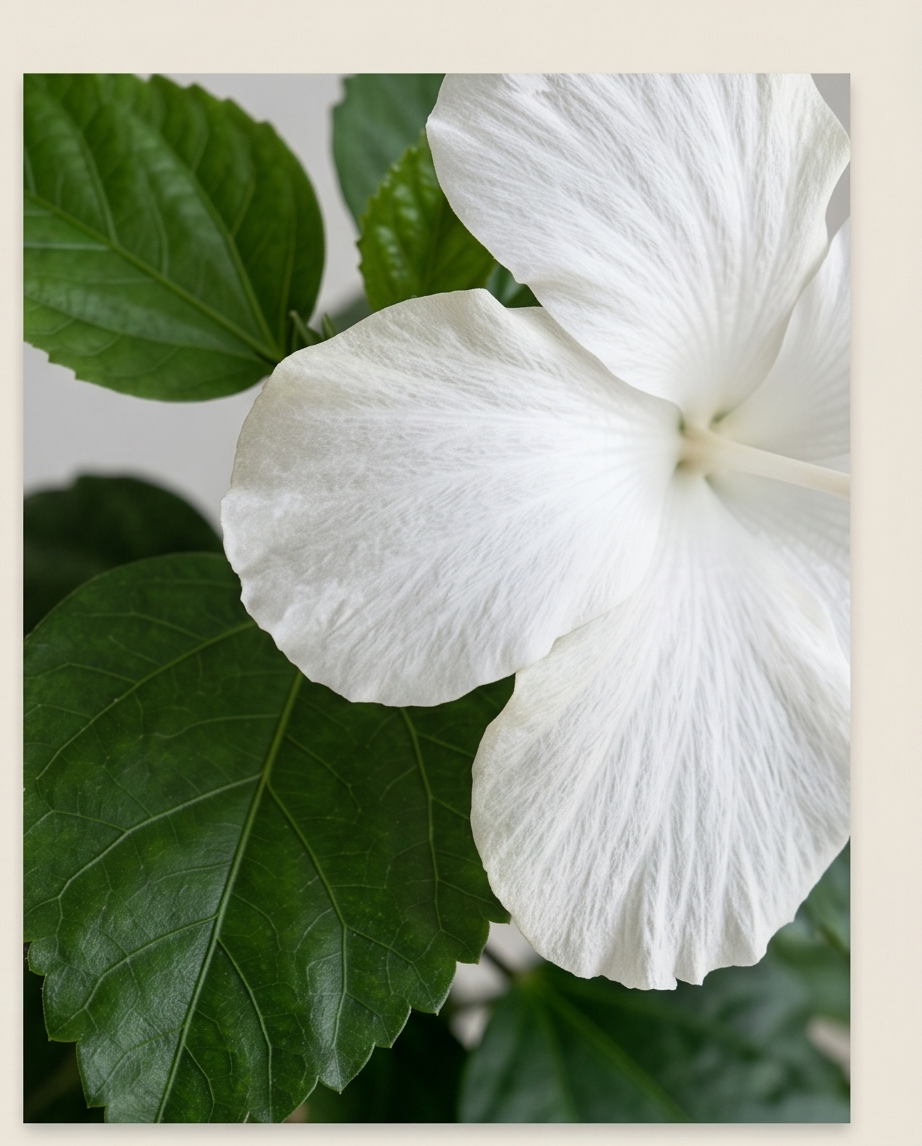 Hibiscus Alb Fiji(trandafir japonez) in ghiveci de 13 cm - flori decorative